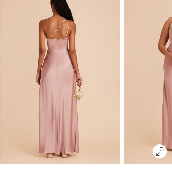 Birdy Grey One-Shoulder Mauve Dress - Picture 2 of 5